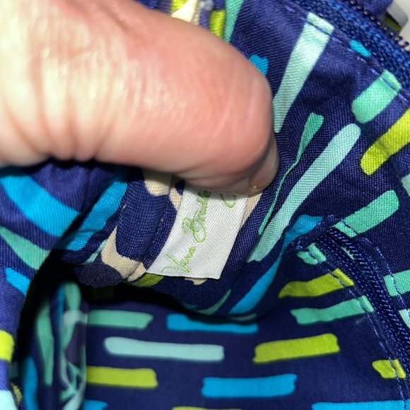 Vera Bradley Blue and Green Floral Crossbody Bag - Picture 5 of 10